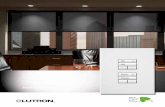 Sivoia QS - Products · 02 | Lutron Lutron | 03 Sivoia ® QS | System solutions seeTouch ® QS shade keypad Daylight control Daylight is a source of light and needs to be controlled