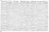 THE HERALD PAGES Pages 1 to 8 - City of Waynenewspapers.cityofwayne.org/Wayne Herald (1888-Present)/1941-1950... · Pages 1 to 8 Fifteen Countieil ToLodgeMeeting Is Found Lifeless