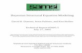 Bayesian Structural Equation Modeling - SAMSI · 1 Introduction Structural equation models (SEMs) with latent variables provide a very general framework for modeling of relationships