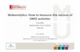 Wb ltiWebanalytics: How to measure the success of DMO … · Wb ltiWebanalytics: How to measure the success of DMO websites TourMIS September 10‐11,2015 Vienna Irem Önder MODUL