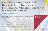Behavioral Training of Paraspinal Muscles in Sitting ...healthconf2016.cpce-polyu.edu.hk/wp-content/uploads/2016/01/D6... · Muscles in Sitting Position with Biofeedback for Adolescent