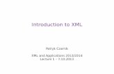 Introduction to XML - mimuw.edu.plczarnik/zajecia/xml13/01-xml-slides.pdf · Introduction to XML Patryk Czarnik XML and Applications 2013/2014 Lecture 1 – 7.10.2013. 2 / 42 Text