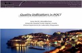 Quality indicators in POCT - EFLM. Barsic - Quality indicators of POCT.pdf · Quality indicators in POCT Ivana Baršić, MmedBiochem University Hospital Center Zagreb, Croatia Clinical