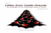 LETTER FROM CASTLE DRACULA - Mysterious Journeys · Letter from Castle Dracula – the newsbulletin of the TSD ® - Special Christmas Edition – December 2013 3 summit was empty!