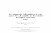 Development of a Hydrogeological Discrete Fracture Network ... · KR02 Data KR02 Original Model KR02 Calibrated Model-400-300-200-100 0 100 0 5 10 15 20 Head (m) Elevation (m) KR03