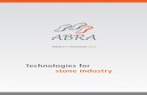 Technologies for stone industry - ABRA - Technologie dla ...abra.pl/wp-content/uploads/2016/02/kaatalog_2016_eng.pdf · slabs. Thanks to this machine, it is possible to sandblast