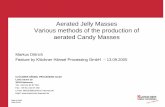 Aerated Jelly Masses Various methods of the production of ... · Aerated Jelly Masses Various methods of the production of aerated Candy Masses Markus Dittrich Feature by Klöckner