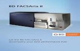 BD FACSAria™ II - BD · PDF fileAerosol management Engineered with aerosol management in mind, the BD FACSAria II features an enclosed pathway from the sample injection chamber to