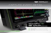 CAPTURE EVERY DETAIL - cdn.teledynelecroy.comcdn.teledynelecroy.com/files/pdf/waveprohd-datasheet.pdf · 6 LONG MEMORY, NO COMPROMISE With up to 5 Gpts of acquisition memory, WavePro