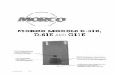 MORCO MODELS D-61B, D-61E G11E · • A total shut-off valve which shuts off the supply of gas to the burner and the pilot, ... If air does not blow back through the flueway due to