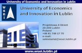 University of Economics and Innovation in Lublinmchess.eu/images/new/WSEI_introduction_and_potential_ENG_06.12... · University of Economics and Innovation in Lublin WSEI was the