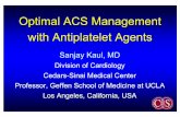Optimal ACS Management with Antiplatelet Agentscirculation.or.kr/workshop/2007fall/file/1012m2_3-2.pdf · 2007 ACC/AHA Guideline Recommendations Antithrombotic Therapy for Acute Coronary