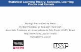 Rodrigo Fernandes de Mello Invited Professor at Télécom ...conteudo.icmc.usp.br/pessoas/mello/DATA912/DATA912_Statistical... · Statistical Learning Theory: Concepts, Learning Proofs