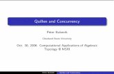 Quillen and Concurrency - academic.csuohio.edu · A model category for poTop Theorem (Kahl, 2006) poToptogether with the dihomotopy equivalences, dicoﬁbrations, and diﬁbrations