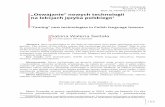 Polonistyka. Innowacje DOI: 10.14746/pi.2018.1.7.13 ... · 153 1 Abstract: New technologies in the field of education have their opponents and sup-porters. The author of the article