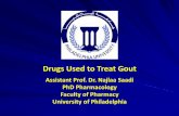 Drugs Used to Treat Gout - philadelphia.edu.jo Used to... · Drugs Used to Treat Gout Assistant Prof. Dr. Najlaa Saadi PhD Pharmacology Faculty of Pharmacy University of Philadelphia