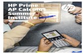 Table of Contents - hp.com · HP Prime AP Calculus Summer Institute Materials by Mark Howell Version 1.3 HP Prime AP Calculus Summer Institute Last Revised May 25, 2016 Page 2 of