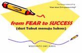 from FEAR to SUCCESS - pascasarjana.ulm.ac.idpascasarjana.ulm.ac.id/id/wp-content/uploads/2016/01/Materi_Kuliah... · from FEAR to SUCCESS (dari Takut menuju Sukses) Technopreneurship