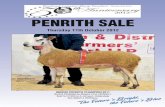 PENRITH SALE - New Bluefaced Leicester · PENRITH SALE Thursday 11th October 2012 “The Future’s Bright, the Future’s Blue 980/D20 Penrith ChamPion 2011 Bred & Exhibited by Messrs