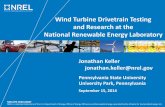 Wind Turbine Drivetrain Testing and Research at the ...· Main shaft, gearbox, coupling, and generator