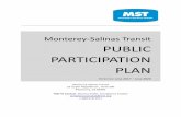 Monterey-Salinas Transit PUBLIC PARTICIPATION PLANmst.org/wp-content/media/PPP_Final_June2017.pdf · Monterey-Salinas Transit PUBLIC PARTICIPATION PLAN EFFECTIVE: JUNE 2017 – JUNE