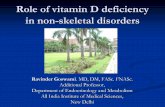 Role of vitamin D deficiency in non-skeletal disordersnutritionfoundationofindia.org/PPT-2011/PPT-20/Dr.R-Goswami.pdf · Decreased insulin receptor expression Dercreased Insulin receptor