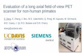 Evaluation of a long axial field-of-view PET scanner for ... · mini-EXPLORER: a long axial field-of-view PET scanner for monkey imaging - Support PET imaging studies at the California