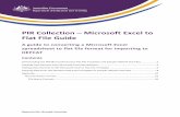 PIR Collection – Microsoft Excel to Flat File Guide · PIR Collection – Microsoft Excel to Flat File Guide 3 From the Provider Information Request page select the Introduction