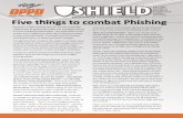 Five things to combat Phishing - OPPD · Five things to combat Phishing ... knowledge you gained through viewing OPPD’s security awareness videos, think before you click a URL or