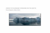 SURVEY OF ALASKANS’ OPINIONS ON THE ARTI · SURVEY OF ALASKANS’ OPINIONS ON THE ARTI Final Report, May 2013 . Alaskans Opinions on the Arctic Institute of the North | 2 ... Security
