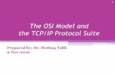 The OSI Model and the TCP/IP Protocol Suite12_04... · •The OSI model is not a protocol; it is a model for understanding and designing a network architecture that is flexible, robust,
