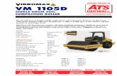 ATS Vibromax 1105D - Ats Equipment · COMPACTION ROLLER VM 1105D The 27,220-pound Model 1105D single-drum soil compactors features an 82.7 inch wide drum and two vibration frequencies: