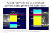Cella fotovoltaica di seconda generazione (thin films ... · Cell Configuration for CIGS-based Solar Cell – Substrate Configuration – Highest efficiency – Additional encapsulation