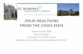 DRUG REACTIONS FROM THE CASES SEEN - emdsjhc.com · DRUG REACTIONS FROM THE CASES SEEN Jeanne Zeller MD Dermatology ... Fixed drug eruption ( FDE) In this 3year analysis, the most