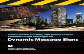 Effectiveness of Safety and Public Service Announcement ... · Effectiveness of Safety and Public Service Announcement Messages on Dynamic Message Signs Final Project Report . 2 .