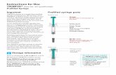 Instructions for Use - Janssen · 1 Instructions for Use TREMFYA® (trem fye´ ah) (guselkumab) Prefilled Syringe Important TREMFYA comes as a single-dose prefilled syringe containing