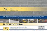 Concrete Blocks - CES Quarry Products Ltd · Concrete Blocks CES Quarry Products Ltd have been manufacturing concrete blocks since the 1950’s when it was an 8 man manual operation