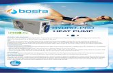 HYDRO-PRO HEAT PUMP · HYDRO-PRO HEAT PUMP Heat from surrounding air is absorbed by the heat pump and transferred to the pool. For each kW of energy consumed by the Hydro-Pro heat