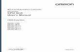 CPU Unit User's Manual - industrial.omron.us · NJ/NX-series CPU Unit Motion Control User ’s Manual NJ/NX-series Motion Control Instructions Reference Manual NJ/NX-series CPU Unit