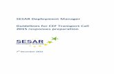 SESAR Deployment Manager Guidelines for CEF Transport Call ... · SDM Guidelines for 2015 CEF Transport CALLS Responses preparation 6 1. Section 1 - SESAR Deployment Manager 1.1.
