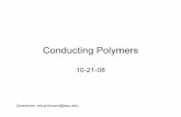 Conducting PolymersConducting Polymers - public.asu.eduntao1/Teaching/EEE598/Erica ppt [Compatibility... · PANI-PAA/PANI-bisulfite/GOx-PDAB nanojunction (20-60 nm) in 20 uL Mc Ilvaine