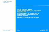 CHILDREN AND THE 2004 INDIAN OCEAN TSUNAMI: Evaluation of ... · THE 2004 INDIAN OCEAN TSUNAMI: Evaluation of UNICEF’s ... Children and the 2004 Indian Ocean Tsunami: Evaluation