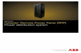 Product brochure Cyberex Remote Power Panel (RPP) Power distribution systemcriticalpowergroup.com/wp-content/uploads/Cyberex-RPP-Product... · Cyberex® RPP power distribution remote