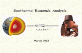 Geothermal Economic .PET = Annual emission reduction/CER (Ton/year) P = Emission price ($/Ton) or: