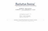 GMAT Vocabulary List (Manhattan Review) .GMAT Vocabulary List iii About the Turbocharge your GMAT