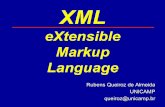 XML eXtensible Markup Language - dicas-l.com.br · justamente o padrão HTML • Este padrão, hoje amplamente difundido, não é capaz de mudar esta situação pois é um formato