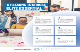 6 REASONS TO CHOOSE ELITE ESSENTIAL .CAREER ADVANCEMENT SKILLS • 5 essential career accelerator