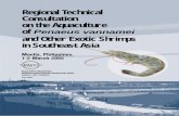 Regional Technical Consultation on the Aquaculture of ... · The Report of the Regional Technical Consultation on the Aquaculture of P. vannamei and Other Exotic Shrimps in Southeast