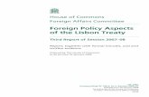 Foreign Policy Aspects of the Lisbon Treaty - … · Foreign Policy Aspects of the Lisbon Treaty 1 Contents Report Page Conclusions and recommendations 3 1 Introduction 8 Terminology