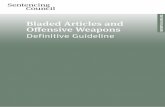 Bladed Articles Definitive guideline - Sentencing Council · T he Sentencing Council issues this definitive guideline in accordance with section 120. ... Act 2005 (assistance by defendants: